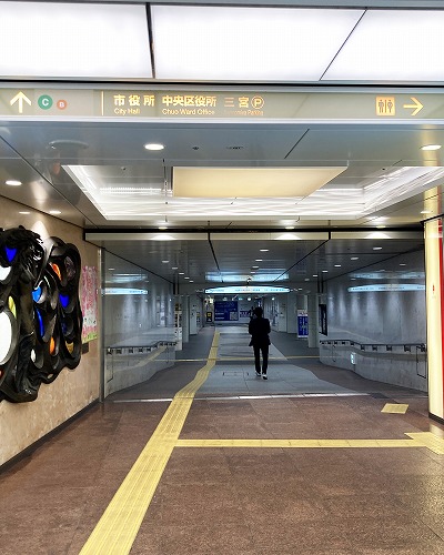 阪神 神戸三宮駅から大丸神戸店への行き方【雨の日でも安心！傘不要の地下ルート】