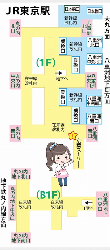 東京駅ガイド わかりやすい構内図 待ち合わせ場所9ヶ所マップ付き ウェルの雑記ブログ