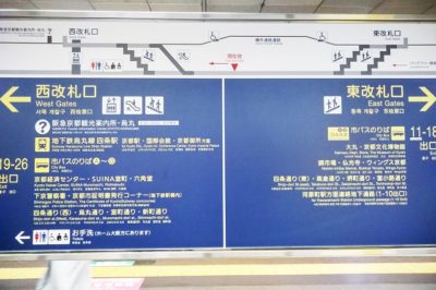 阪急烏丸駅の改札