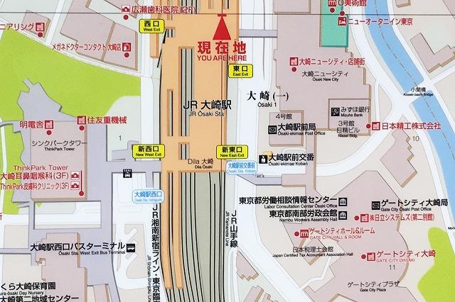 大崎駅ガイド わかりやすい構内図を作成 待ち合わせ場所2ヶ所も詳説 ウェルの雑記ブログ