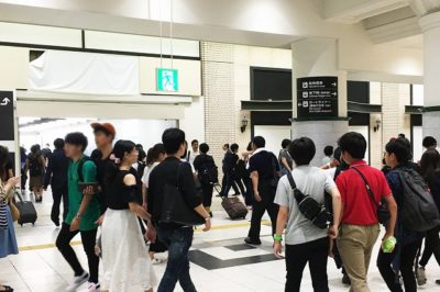 JR三ノ宮駅「中央口改札」前の様子