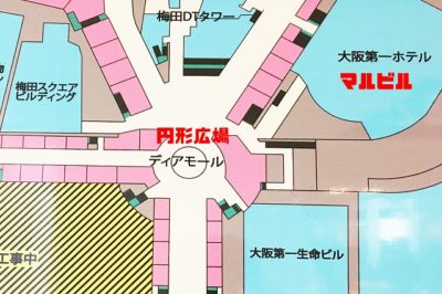 JR大阪駅からJR北新地駅(東西線)への道順