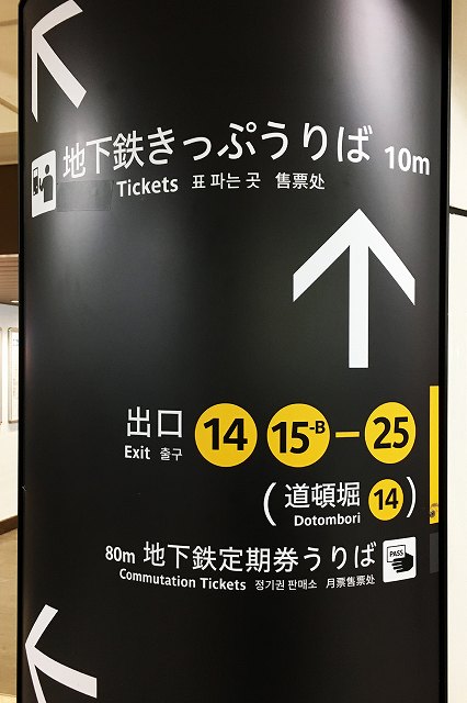 大阪駅から道頓堀への行き方