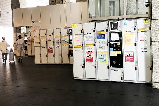 JR大阪駅「連絡橋口」改札付近のコインロッカー