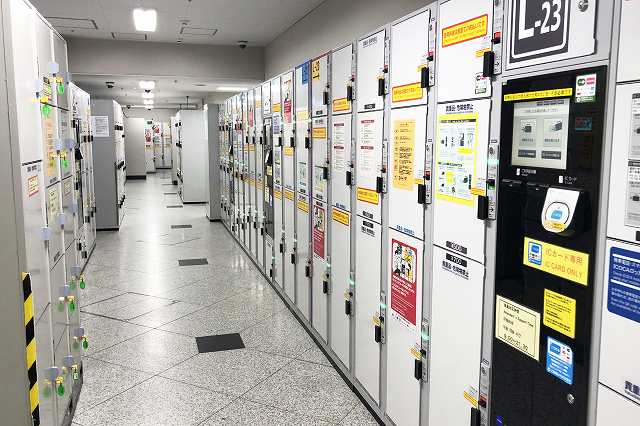 JR大阪駅「中央口」改札付近のコインロッカー