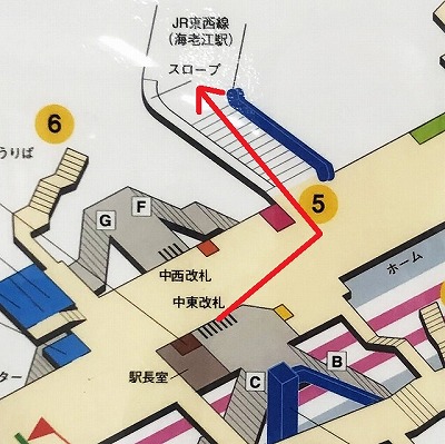 千日前線野田阪神駅からJR海老江駅への乗り換え方法