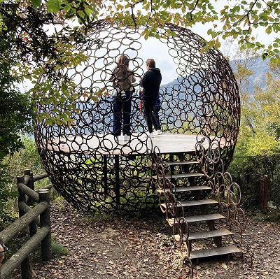 無料シャトルバスとロープウェイで寒霞渓へ