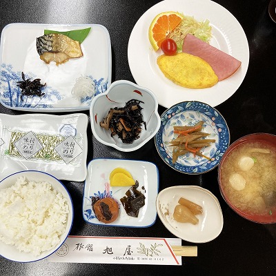 小豆島 旭屋旅館の朝食