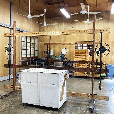 なかぶ庵で、そうめん作り体験