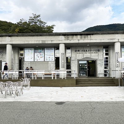 オリーブ公園で荷物を預ける
